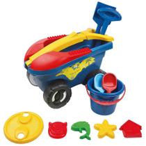 Cargo Brinquedo Praia Com 11 Peças Carrinho Balde Pá - Mor - Cargo Brinquedo Praia Com 11 Peças Carrinho Balde Pá - Mor -