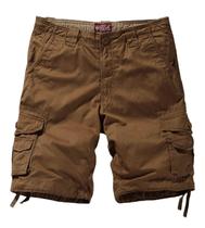 Cargo Short Match Twill Comfort para homens, tamanho 6XL/44 Mud