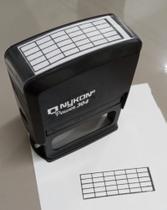 Carimbo Acorde Violão Musical 57mm X 21mm, Cor Preto Cor Da Tinta Preto Cor Do Exterior Preto