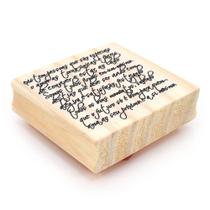 Carimbo Arte Fácil Escritas 2 CA-107 - 6,2x6,7cm Carimbo Arte Fácil Escritas 2 CA-107 - 6,2x6,7cm