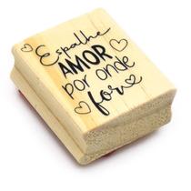 Carimbo Arte Fácil Espalhe Amor Por Onde For CA-886 - 4,1 X 5,0 CM