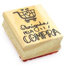Carimbo Arte Fácil Obrigada Pela Compra CA-907 - 4,0 X 5,0 CM Carimbo Arte Fácil Obrigada Pela Compra CA-907 - 4,0 X 5,0 CM