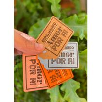 Carimbo Artesanal Espalhando Amor - M - 5x5cm - Cod.RI-074 - Rizzo Confeitaria