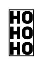 Carimbo Artesanal HoHoHo - M - 3,7x7,0cm - Cod.RI-037 - Rizzo Confeitaria