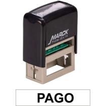 Carimbo Autoentintado Pago Padrão Automático 38X14MM Preto