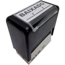 Carimbo automático baixado com espaço para data