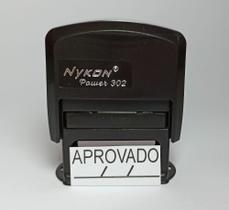 Carimbo automático c/ a palavra APROVADO C 3,7cm x 1,3cm