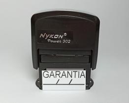 Carimbo automático c/ a palavra GARANTIA C 3,7cm x 1,3cm