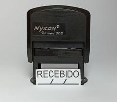 Carimbo automático c/ a palavra RECEBIDO 3,7cm x 1,3cm