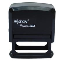 Carimbo Automático N 304 Preto 55X22mm - Nykon Carimbo Automático N 304 Preto 55X22mm - Nykon