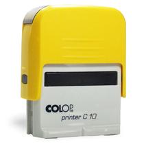 Carimbo Automático Print10 Amarelo Com Branco - Colop
