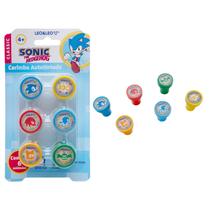 Carimbo Autotintado Decorado Sonic Blister com 6 Un Leo&Leo