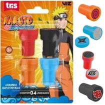 Carimbo autotintado lavável Naruto - 4 unidades - Tris