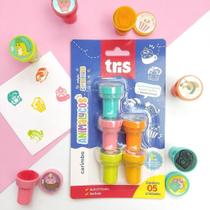 Carimbo Autotintado Tris Animaluco Comidinhas Cartela 5 Unidades Carimbo Autotintado Tris Animaluco Comidinhas Cartela 5 Unidades