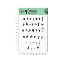 Carimbo Cartela Alfabeto Brush Lettering Carimbo Cartela Alfabeto Brush Lettering