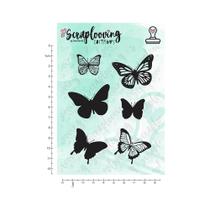 Carimbo Cartela Borboletas em Camadas