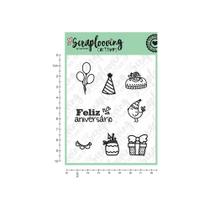 Carimbo Cartela Feliz Aniversário