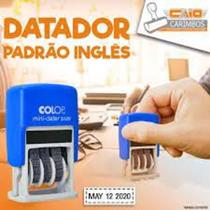 Carimbo Datador, DD/MM/AAAA , Datador Inglês 01/MAY/2025 , Datador Carimbo em Inglês.
