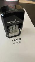 Carimbo Datador 'PAGO' Automático Auto-entintado 4x22mm Nykon 321dp