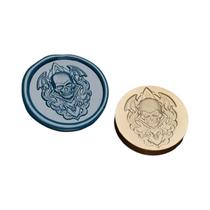 Carimbo De Cera De Halloween Com Cabeça De Caveira, Fantasma, Polvo, Bruxa E Pirata Para Cartões,