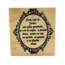 Carimbo de Madeira para Artesanato M 6 x 7 cm - Frases 03