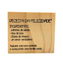 Carimbo de Madeira para Artesanato M 6 x 7 cm - Frases 13