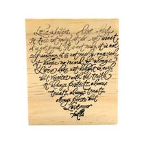 Carimbo de Madeira para Artesanato M 6 x 7 cm - Frases 21