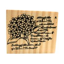 Carimbo de Madeira para Artesanato M 6 x 7 cm - Jardim 05