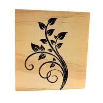 Carimbo de Madeira para Artesanato M 6 x 7 cm - Jardim 09