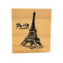 Carimbo de Madeira para Artesanato M 6 x 7 cm - Paris 01