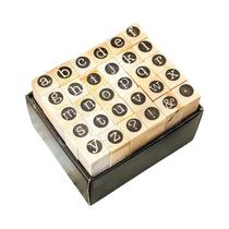 Carimbo De Madeira Retrô 30 Peças Letras A-Z Símbolos Numéricos Em Inglês Materiais Decorativos Para Carimbo De Madeira Retrô 30 Peças Letras A-Z Símbolos Numéricos Em Inglês Materiais Decorativos Para