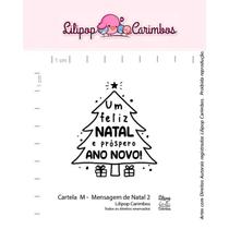 Carimbo de Silicone M - Lilipop - Mensagem de Natal 2