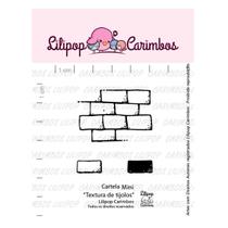 Carimbo de Silicone Mini - Lilipop - Textura de Tijolos