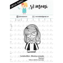 Carimbo de Silicone Mini Rêmoni - Lilipop - Menina Coração