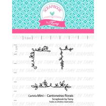 Carimbo de Silicone Mini Tamy - Lilipop - Cantoneiras Florais