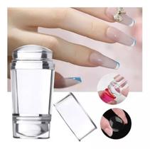 Carimbo De Unha Francesinha Silicone Transparente