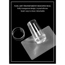 Carimbo de unha para fazer adesivo ponta de silicone nail design unhas profissionais
