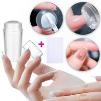 Carimbo De Unha Para Francesinha Esponja De Silicone Transparente - OPEN ZEE Carimbo De Unha Para Francesinha Esponja De Silicone Transparente - OPEN ZEE