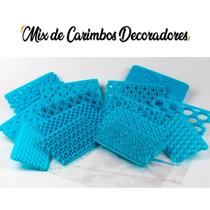 Carimbo Decorador Plástico Para Bolo Linhas Mod 5