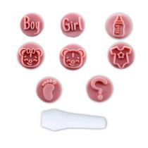 Carimbo Doce Brigadeiro Kit Chá Revelação Boy Girl Blue Star