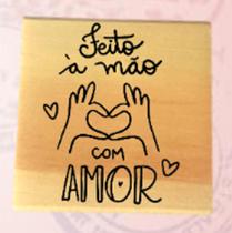Carimbo FEITO À MÃO COM AMOR