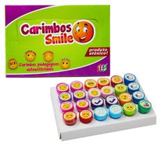 Carimbo Infantil Auto Entintado Smile com 24 Peças Yes