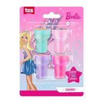 Carimbo infantil autotintado barbie kit com 4 uni - tris Carimbo infantil autotintado barbie kit com 4 uni - tris