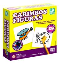 Carimbo Infantil Com 28 Pcs Em Madeira Diversas Figuras- Nig