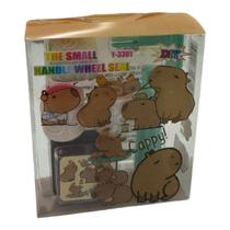 Carimbo Infantil Escolar Rolinho de Capivara Fofa