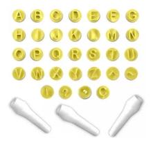 Carimbo Letras Blue Star 36 peças