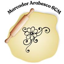 Carimbo Marcador Desenho Arabesco 6 CM - Modelo "B"