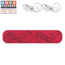 Carimbo Marcador Pasta americana Biscoito Arabesco Vintage Floral Delicado