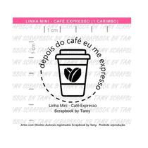 Carimbo Mini Café Expresso Scrapbook 1un - Lilipop Carimbos