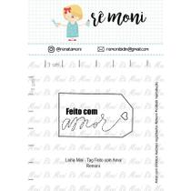 Carimbo Mini Tag Feito com Amor Cod 41000033 - 01 Unidade - Lilipop Carimbos - Rizzo